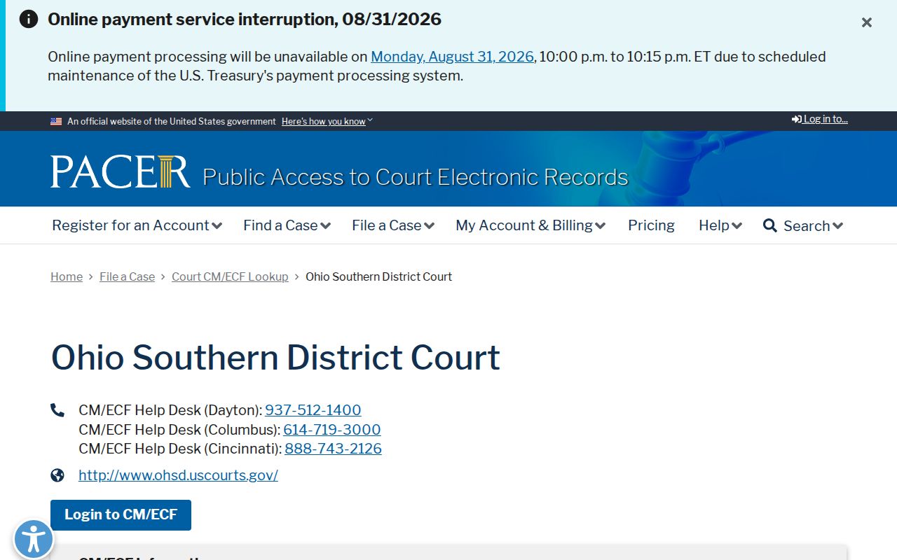 Madison County case lookup federal court PACER boundary
