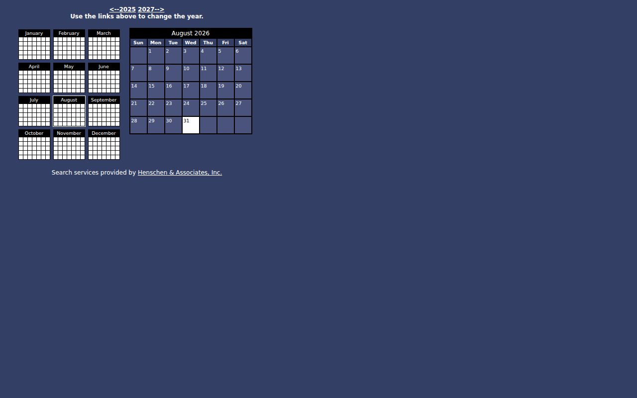 Madison County court dates image of the Municipal Court calendar