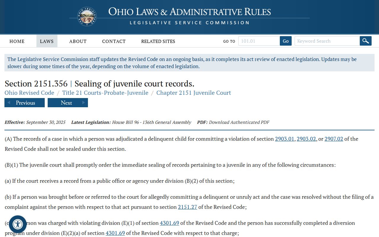 Madison County criminal docket image for Ohio juvenile record access law