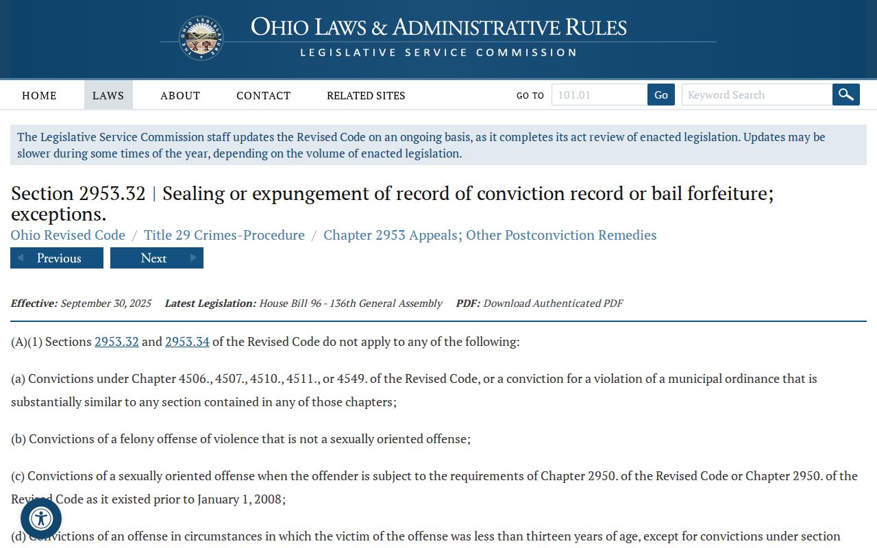 Madison County criminal docket access image for Ohio adult sealing law