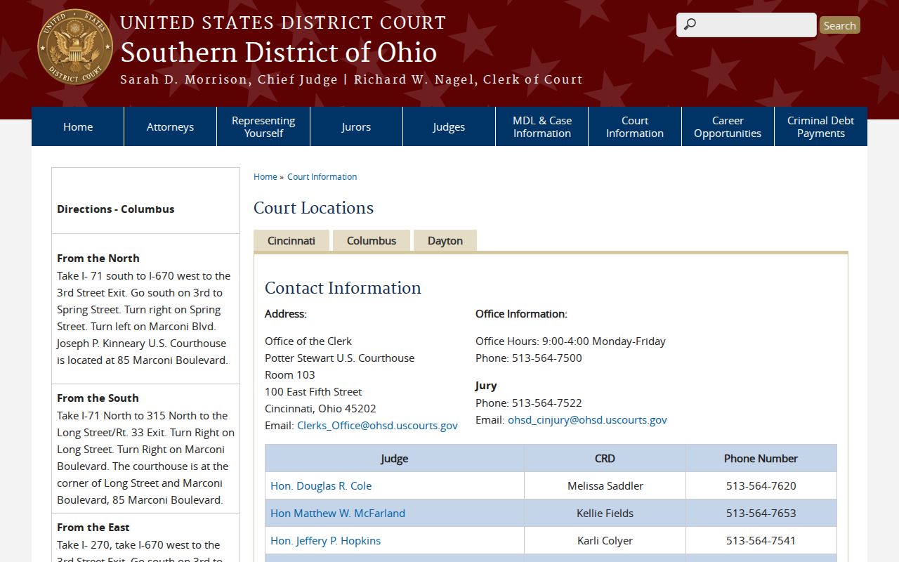 Madison County court docket federal court location context