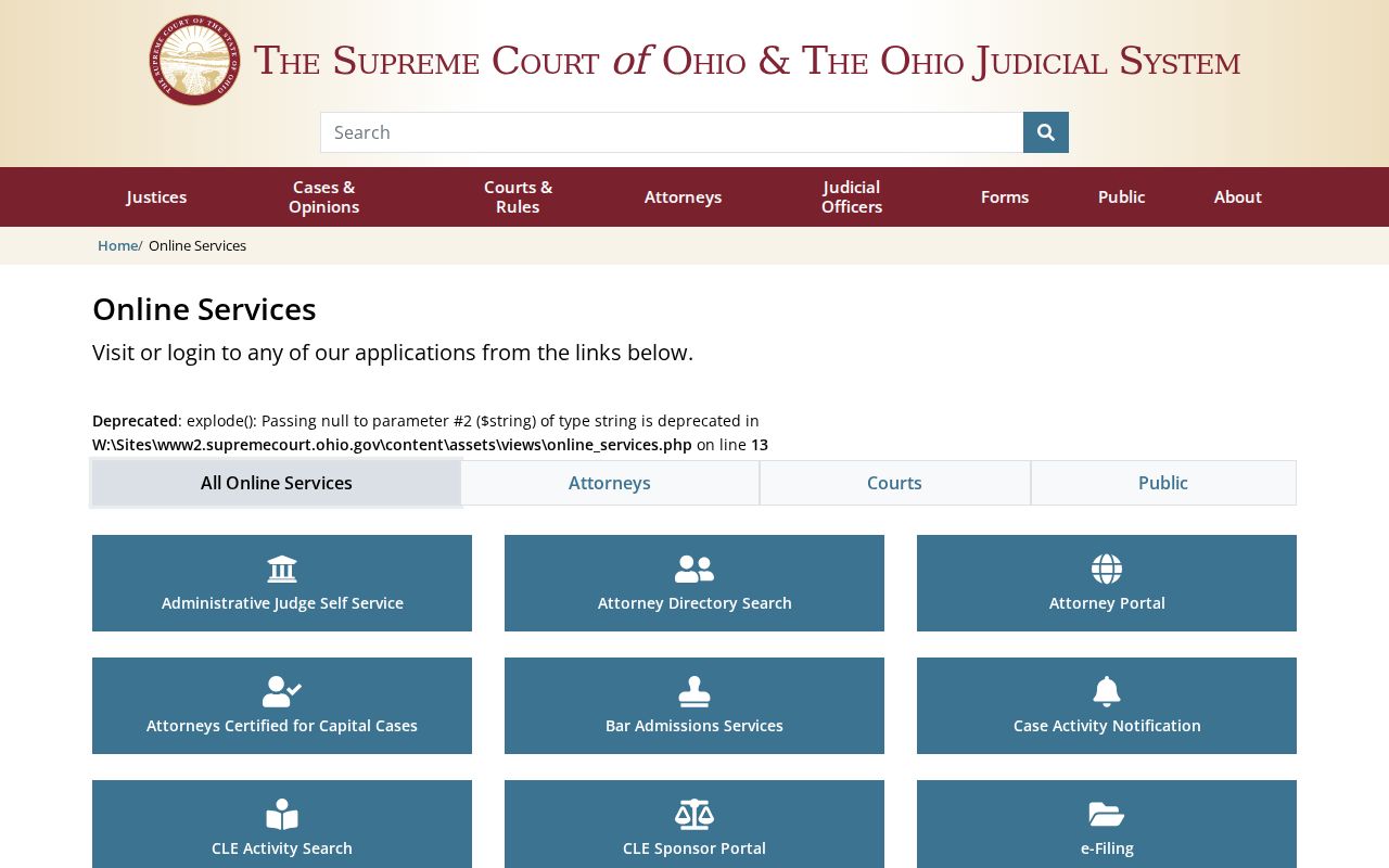 Madison County court docket Ohio Supreme Court online services context