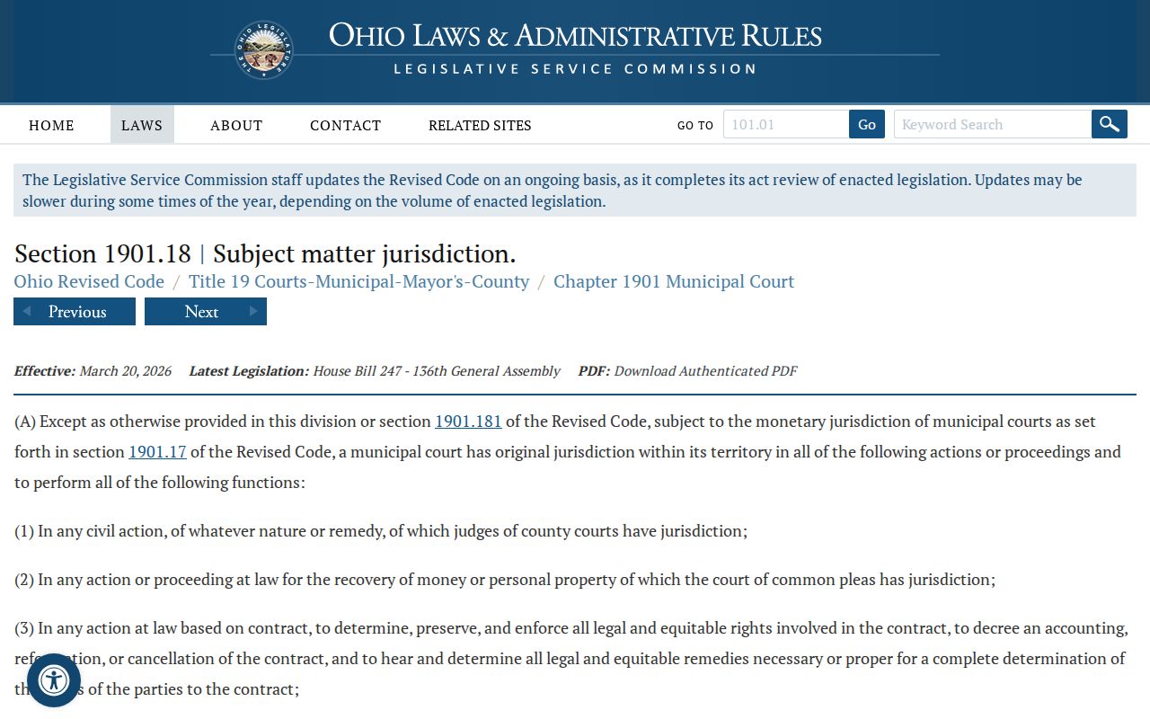 Madison County traffic tickets Municipal Court jurisdiction source